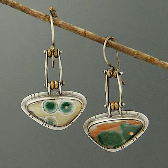 Vintage Silver Boho Dangle Earrings - Picture 3 of 4